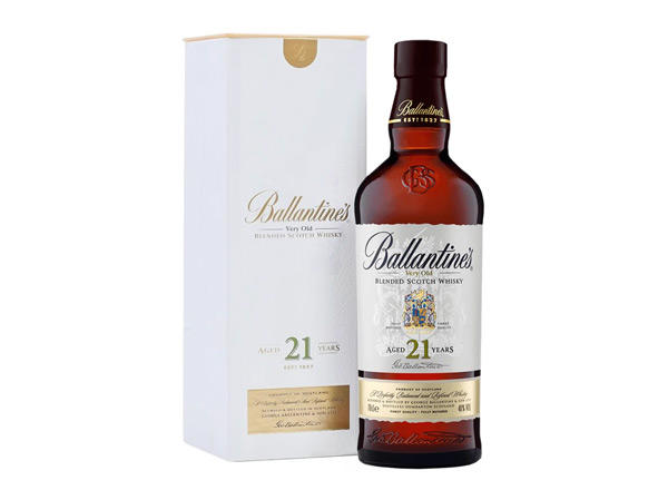 深圳百龄坛威士忌回收百龄坛21年苏格兰威士忌40°Ballantine's进口洋酒700ml