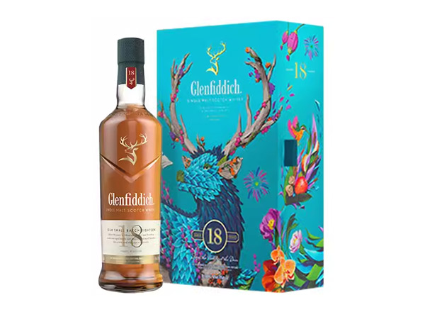 深圳格兰菲迪回收格兰菲迪18年700ml春节礼盒装Glenfiddich苏格兰威士忌