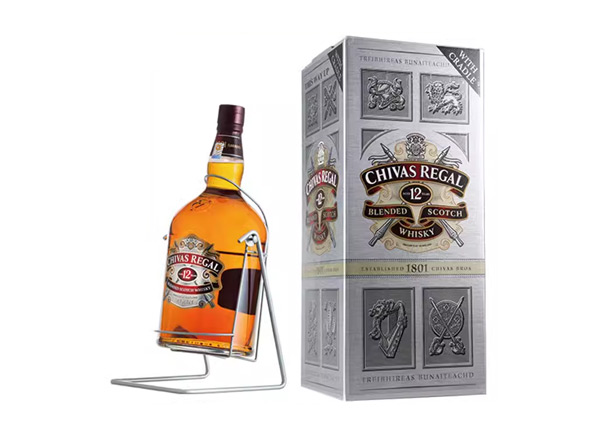 深圳芝华士12年威士忌回收4500ml 9斤装4.5L进口Chivas Regal洋酒礼盒