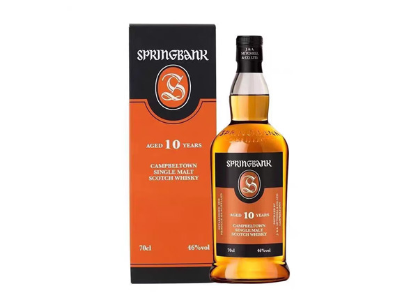 深圳收购云顶10年威士忌SpringBank云顶10年700ml回收洋酒行货