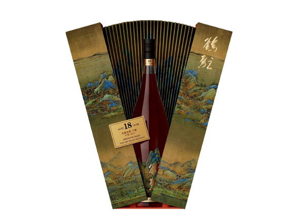 深圳鹤驻18年黄酒回收鹤驻新花雕18年珍藏版千里江山图