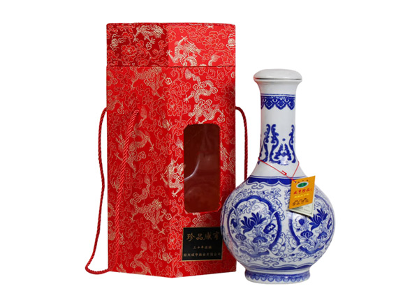 深圳咸亨黄酒回收珍品咸亨三十年花雕酒青瓷瓶盒装绍兴黄酒2.5L行情价格