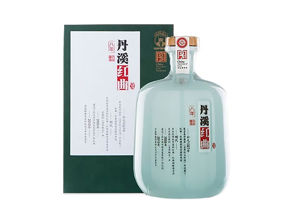 深圳丹溪黄酒回收丹溪8年红曲黄酒750mL 2瓶礼盒装行情价格