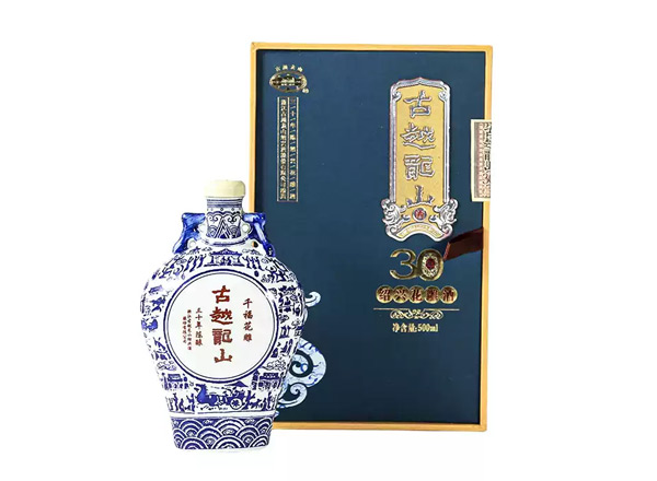 深圳黄酒回收古越龙山黄酒千福花雕三十年陈酿绍兴花雕酒500ml礼盒装行情价格