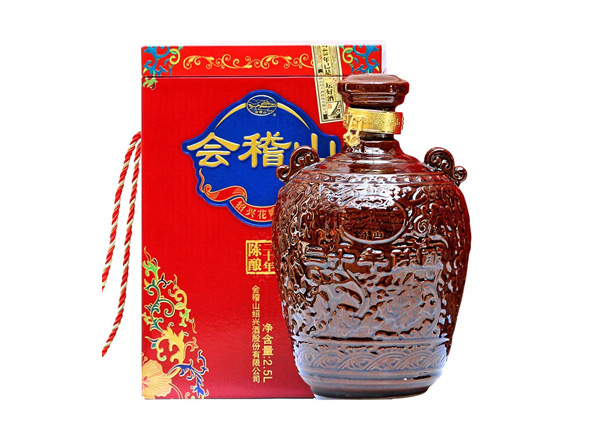 深圳回收会稽山二十年黄酒陶坛20年陈酿2.5L花雕酒