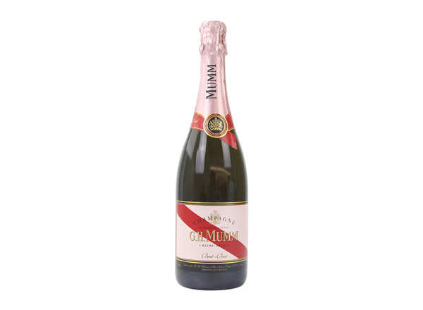深圳回收​玛姆红带香槟老款桃红玫瑰粉红玛姆香槟酒G.H. Mumm Brut Rose